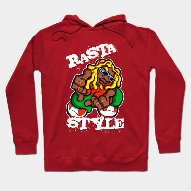 rasta style Hoodie by GeekDissident